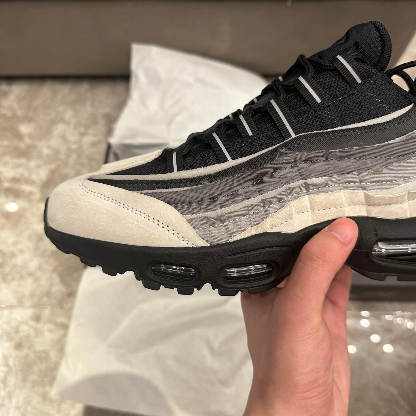 Nik3 Air Max 95 Comme des Garcons Black Grey 1:1