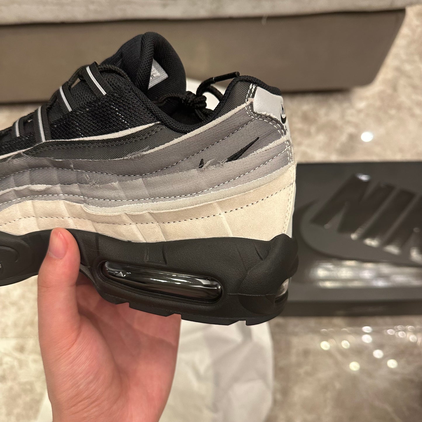 Nik3 Air Max 95 Comme des Garcons Black Grey 1:1