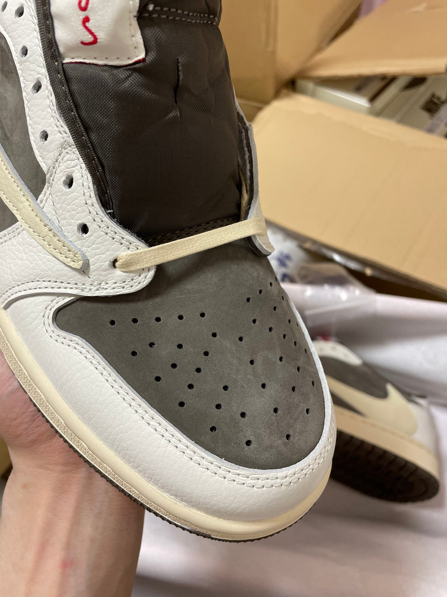 J0rdan 1 Retro Low OG SP Travis Scott Reverse Mocha 1:1