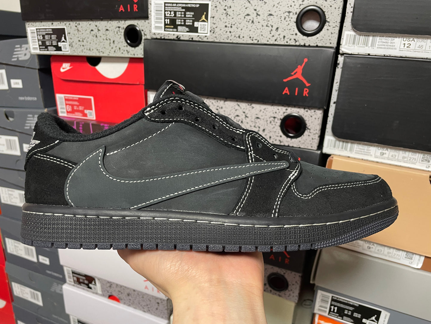 J0rdan 1 Retro Low OG SP Travis Scott Black Phantom 1:1